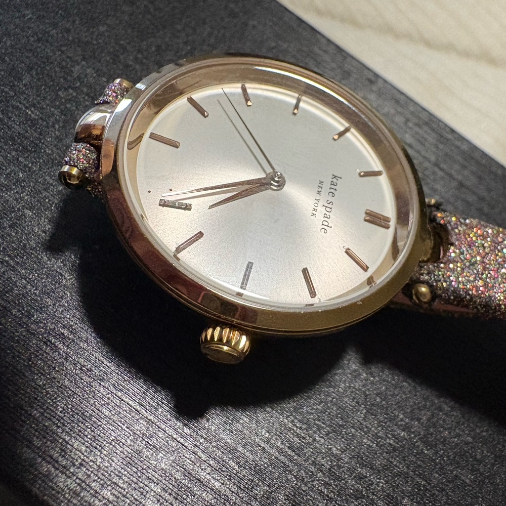 Kate Spade Glitter Strap Gold Women's Watch
